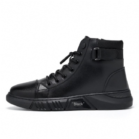 2024 Grote Maat Trendy Martin Boots Herenlaarzen Plus Fluwelen Warme High-top Casual Leren