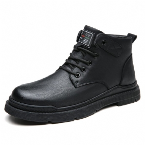 2024 Nieuwe Heren Martin Boots Herfst En Winter Pluche Warme Snowboots Trendy Business Casual Schoenen