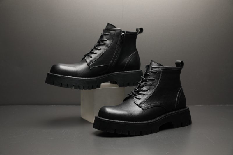 2024 Nieuwe Retro Grote Kop Jurk Schoenen Heren High-top Martin Laarzen Lederen Mode Tooling Herenschoenen