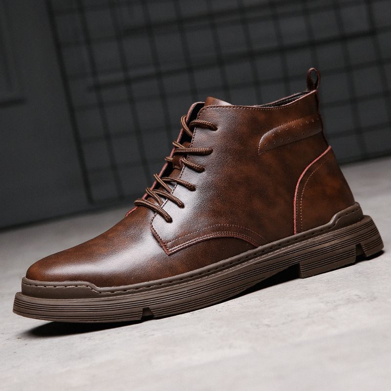 Martin Boots Heren High-top Casual Herfstschoenen Trendy Nieuwe Tooling Leren Herenlaarzen