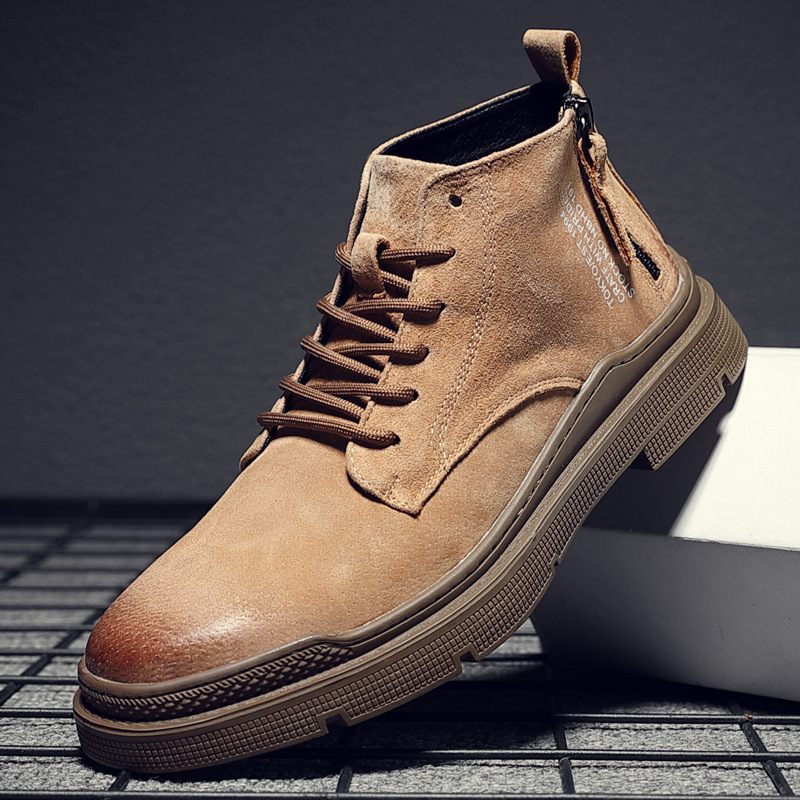 Martin Boots Heren High Top Nieuwe Retro Suède Desert Tooling Schoenen Trendy