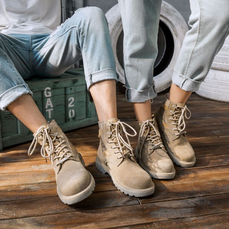 Martin Laarzen Ademende Dunne Hoge Zomerschoenen Voor Heren Tactische Lage Woestijnlaarzen