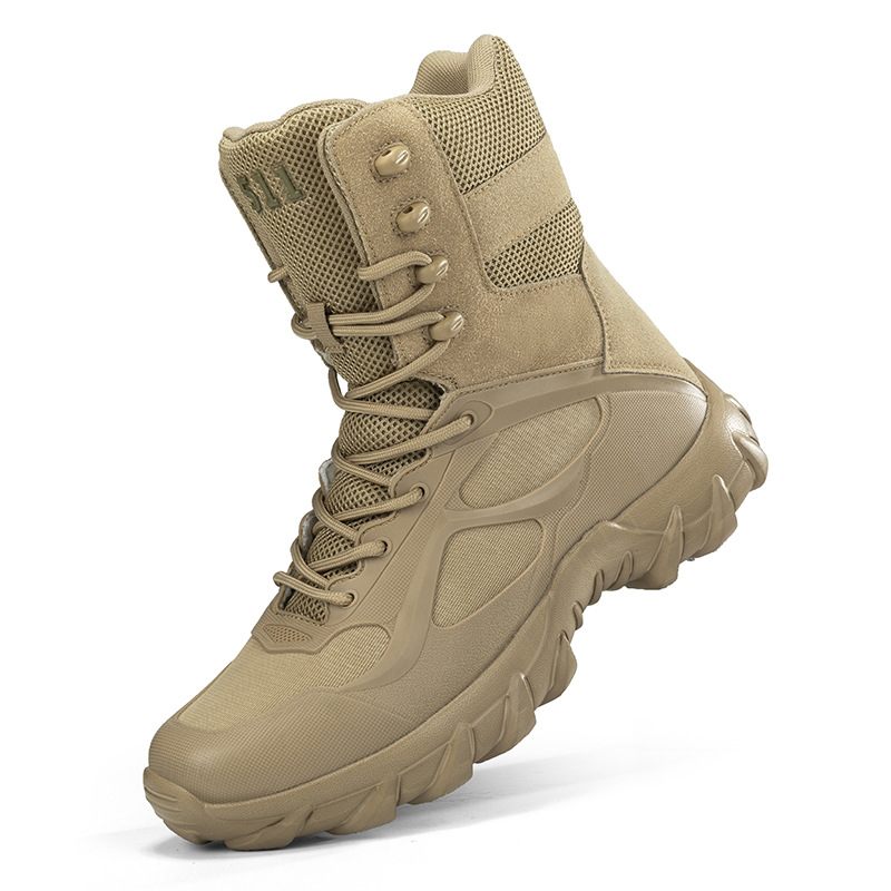 Schoenen Heren 2024 Herfst En Winter 48 Hoge Militaire Laarzen Outdoor Klimschoenen Special Forces Gevechtslaarzen Woestijnlaarzen