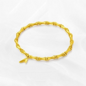 24k Vergulde Bamboe Sieraden