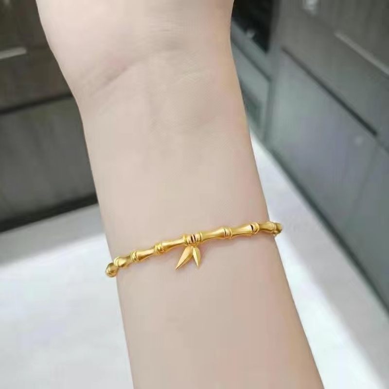 24k Vergulde Bamboe Sieraden