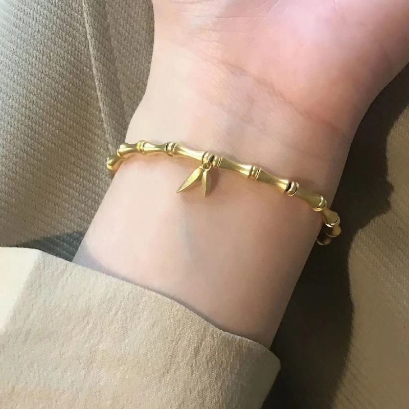 24k Vergulde Bamboe Sieraden