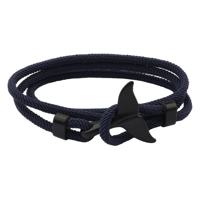 Anchor Style Armband Whale Tail Paar Rode