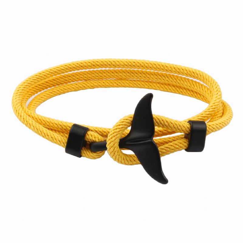 Anchor Style Armband Whale Tail Paar Rode