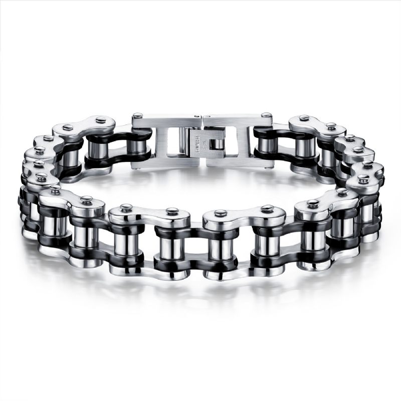 Armband Titanium Stalen Heren Rock Persoonlijkheid Motorfiets Ketting Fiets