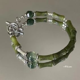 Herfst En Winter Nieuwe Mode Natuurlijke Jade Armband Bamboe