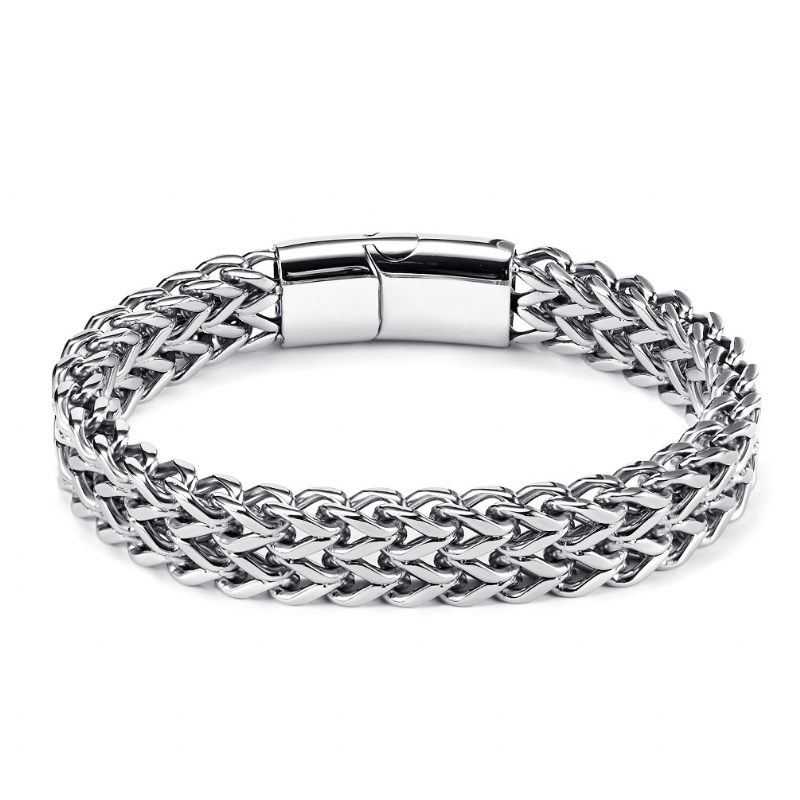 Persoonlijkheidstrend Heren Titanium Stalen Armband Sieraden Hiphop Roestvrijstalen