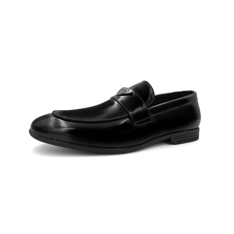 2024 Lente En Zomer Lederen Nieuwe Formele Geklede Zakelijke Schoenen Heren Casual Slip-on Platte