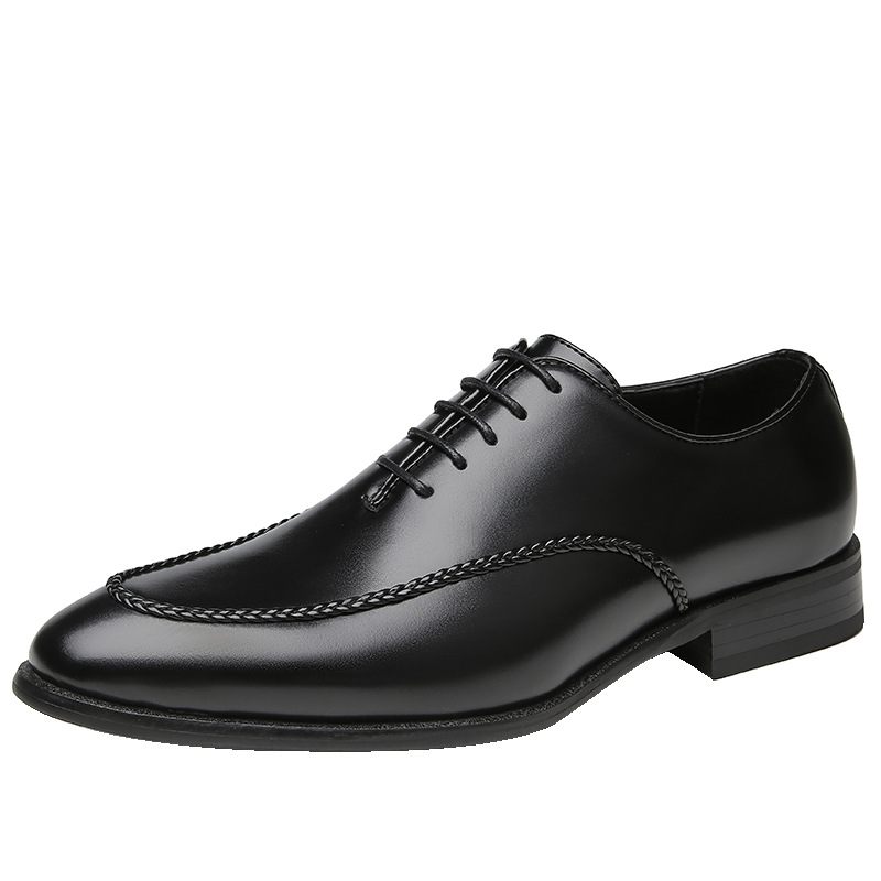 2024 New Business Dress Shoes Heren Retro Tienerschoenen Gentleman Oxford Derby