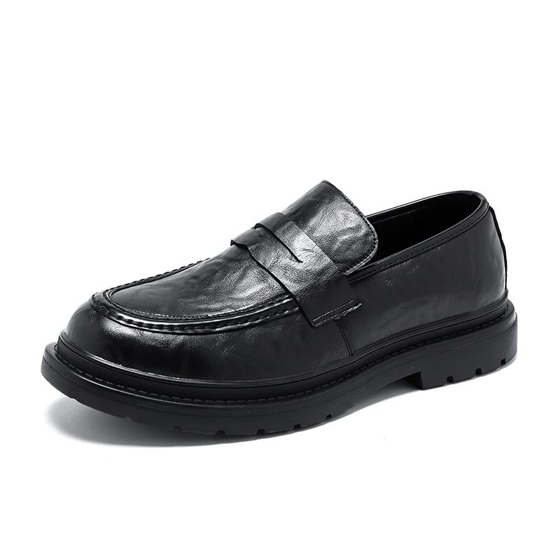 Doudou Schoenen Heren Business Casual Herenschoenen Herfst Bruiloft Bruidegom Formele Slijtage Echt Lederen Slip-on Platte