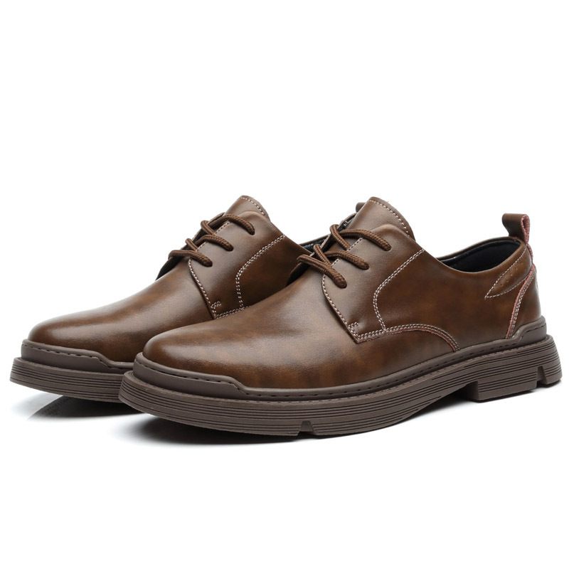 Formele Herenschoenen 45 Echt Lederen Martin Schoenen Grote Maat 46 Business Casual Kleding 47 Retro