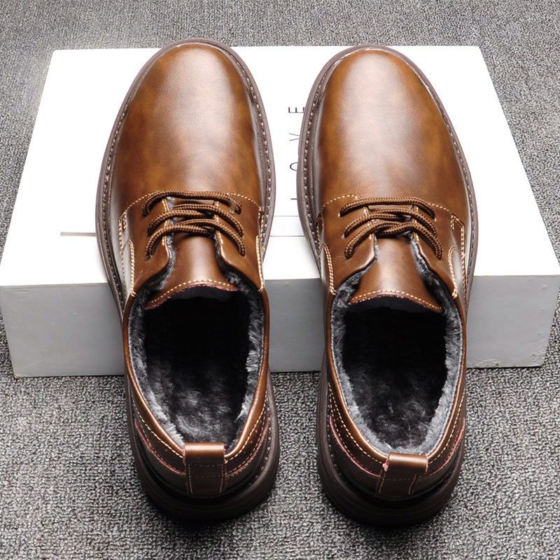 Formele Herenschoenen 45 Echt Lederen Martin Schoenen Grote Maat 46 Business Casual Kleding 47 Retro