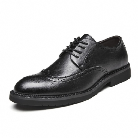 Geklede Herenschoenen Brogue-schoenen Casual Trendy Zakelijke Formele Slijtage Binnenhoogte Vergroten Grote Maat Jeugdpak Trouwschoenen