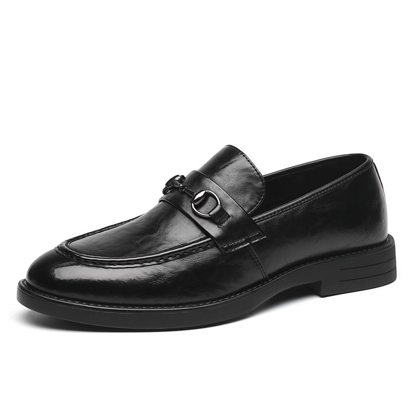 Geklede Schoenen Heren High-end Lederen Ademende Zomer Casual Zakelijke Jurk Zachte Zool Slip-on Bruiloft Bruidegom