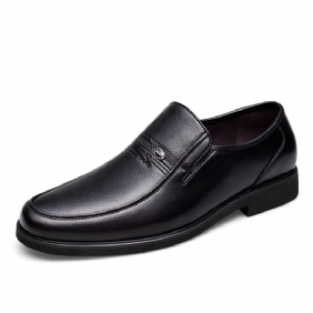 Geklede Schoenen Heren Lederen Business Casual Herfst- En Winter Ademende Zachte Zool Comfortabele Loafers Formele Kleding