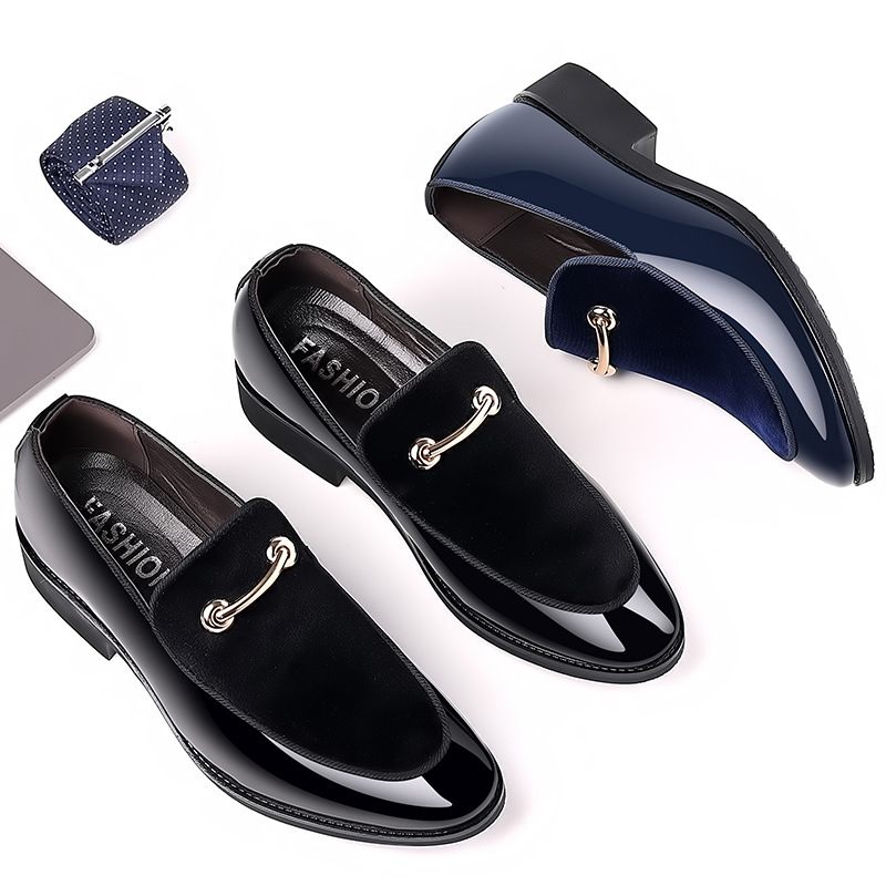 Geklede Schoenen Suède Lakleer Vrijetijdsschoenen Trendy Loafers Bruiloft Herenschoenen Haarstylist Flats