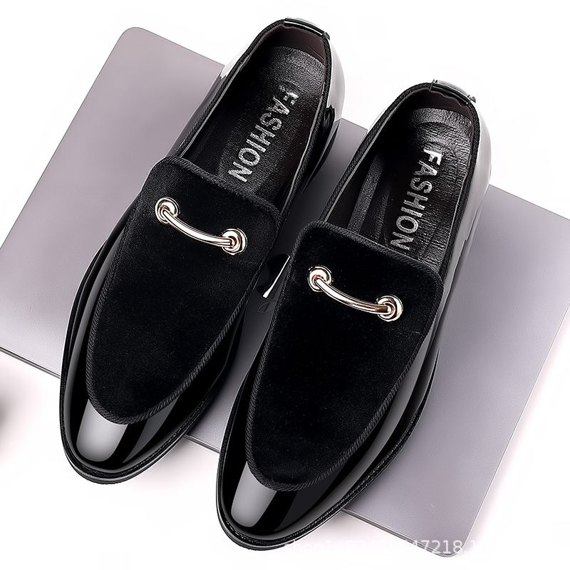 Geklede Schoenen Suède Lakleer Vrijetijdsschoenen Trendy Loafers Bruiloft Herenschoenen Haarstylist Flats