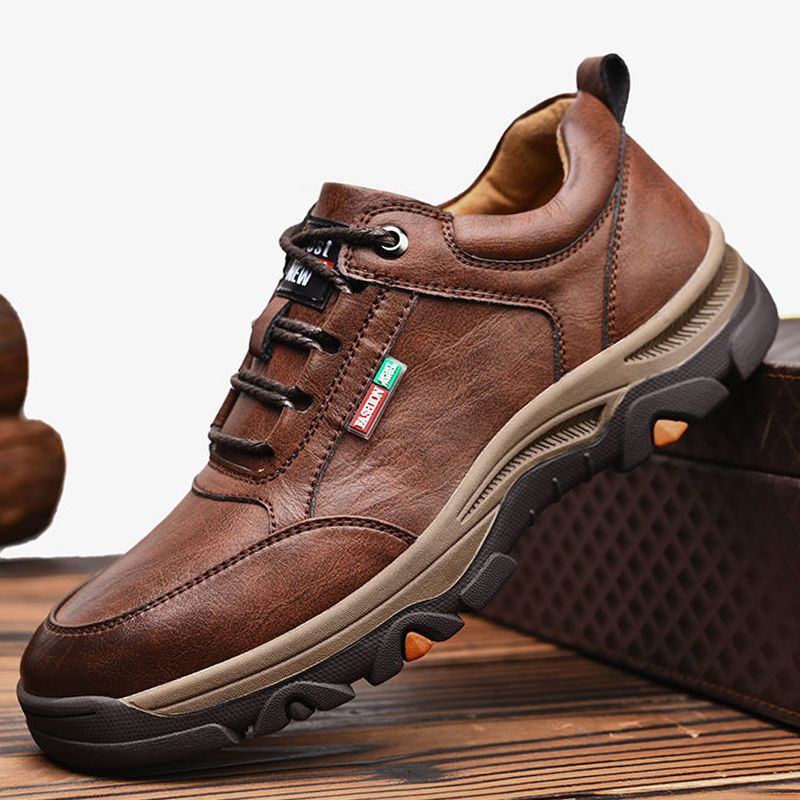 Herenschoenen 2024 Lente En Herfst Nieuwe Heren Casual Schoenen Comfortabele Ronde Neus Wandelschoenen Business Dress