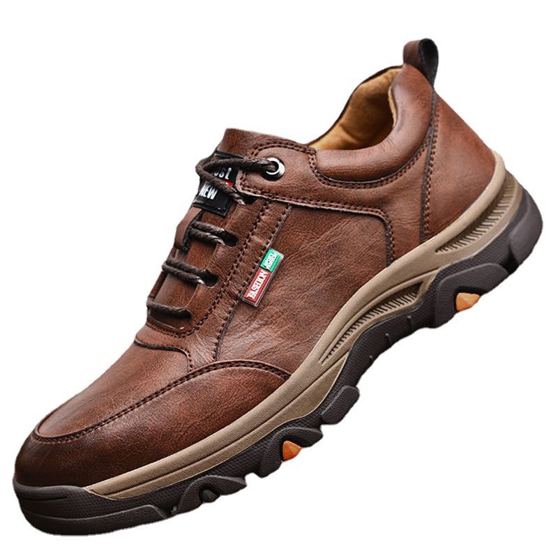 Herenschoenen 2024 Lente En Herfst Nieuwe Heren Casual Schoenen Comfortabele Ronde Neus Wandelschoenen Business Dress