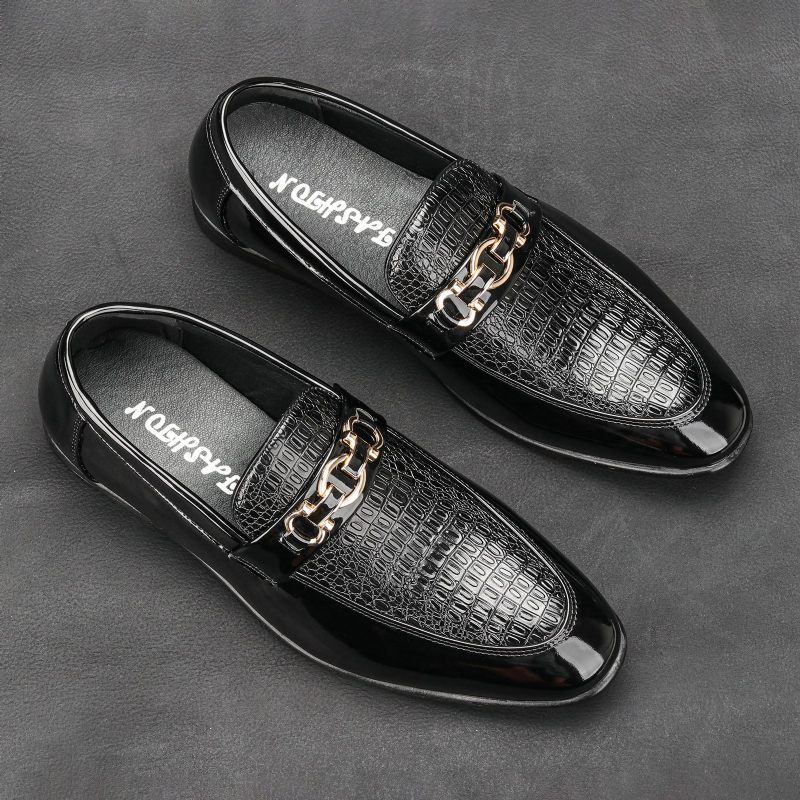 Zomer Nieuwe Set Voeten Zakelijke Herenschoenen Casual Spitse Neus Formele Jurk Loafers Slip-on Zwarte Schoenen Mannelijke