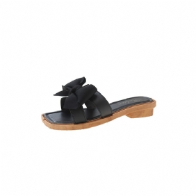 2024 Nieuwe Strikslippers Platte Sandalen Slippers Schoenen Casual Dames