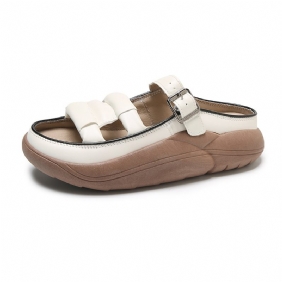 2024 Zomer Nieuwe Slip-on Sandalen Dames Plateausandalen Pantoffels Retro Casual Strandschoenen