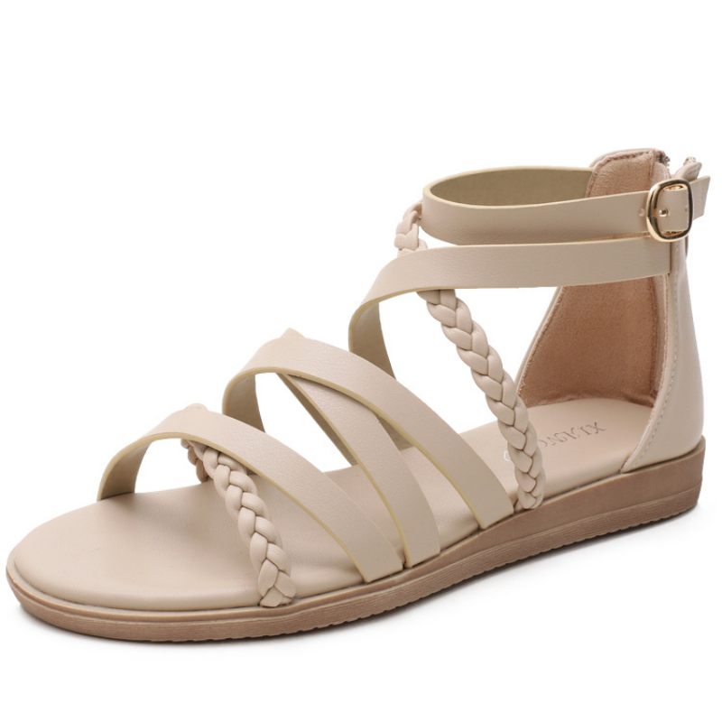 Bohemian Sandalen Dames Zomer Grote Maten Damesschoenen 41-43 Geweven Romeinse