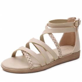 Bohemian Sandalen Dames Zomer Grote Maten Damesschoenen 41-43 Geweven Romeinse