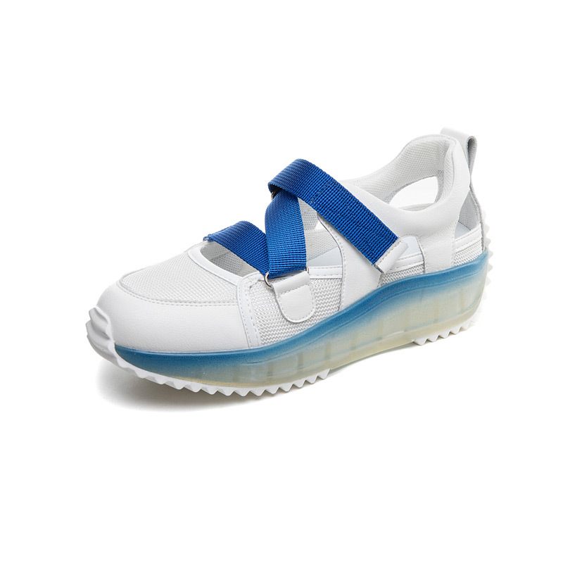 Holle Dames Zomertij 2024 Nieuwe Muffin Jelly Dikke Bodem Ademende Baotou Sportsandalen