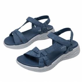 Sandalen Dames 2024 Nieuwe Mode Platte Sportsandalen Md Antislip Zachte Bodem