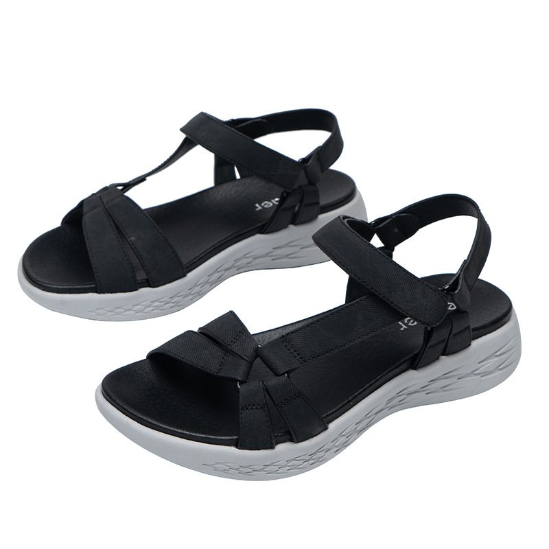 Sandalen Dames 2024 Nieuwe Mode Platte Sportsandalen Md Antislip Zachte Bodem