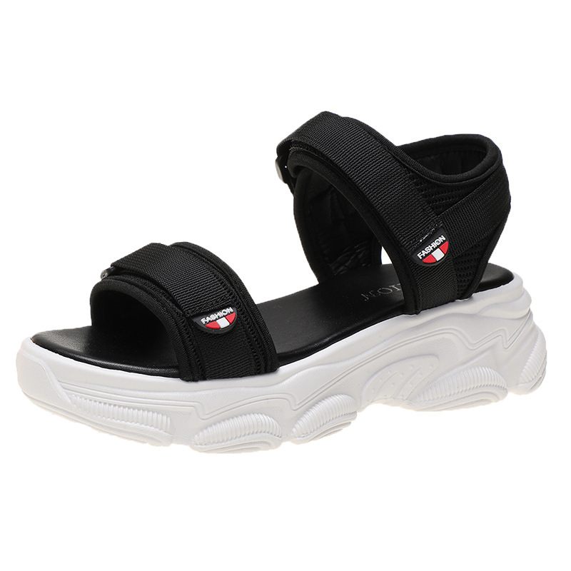 Sandalen Dames Zomer Nieuw Strand Student Platte Sport Dikke Bodem Casual Damesschoenen