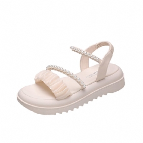 Sandalen Met Dikke Zolen Dames Zomer Nieuw Platform Bodem Parelmode Elegante Populaire Damesschoenen