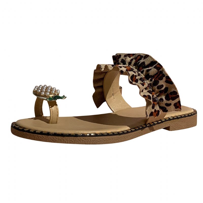 Zomer Nieuwe Set Teen Kant Ananas Platte Grote Maat Sandalen Slippers Dames